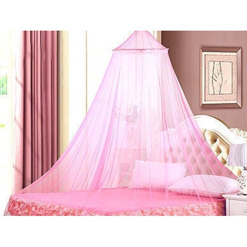 Moustiquaire À Baldaquin Pour Lit Simple - Rose, Protection Contre Les Insectes, Installation Facile, Convient Pour 1,2 À 1,5 M