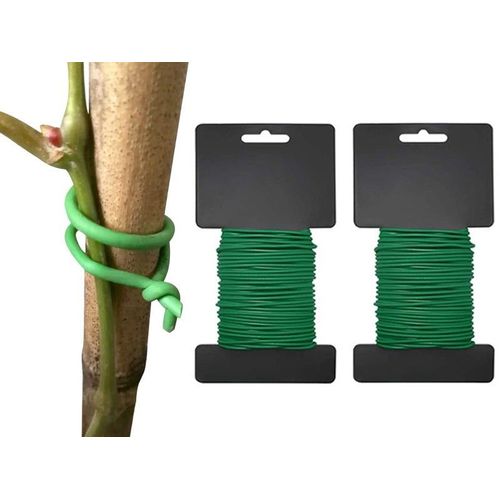 2 rouleaux de 20 m de lien torsadé pour le support des plantes et l'organisation des câbles
