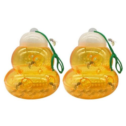 Lot de 2 pièges à guêpes d'extérieur ¿ Attrape-insectes réutilisables pour jardins et camping
