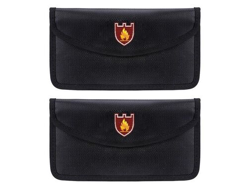 Ensemble De Pochettes Ignifuges Pour Documents - 2 Pochettes Pour Objets De Valeur Et Documents Importants