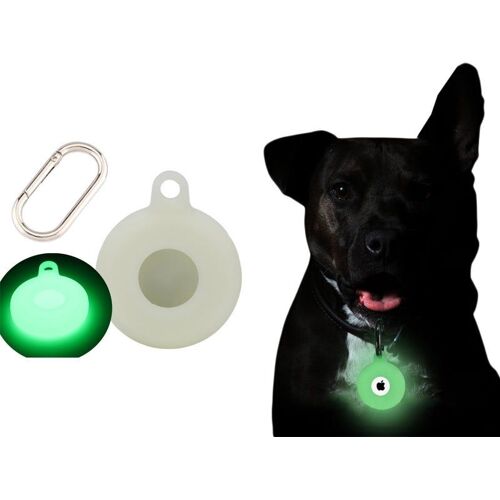 Coque Airtag Lumineuse En Silicone Avec Porte-Clés (Lot De 2)