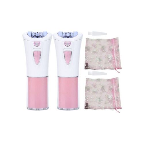 Épilateur Smooth Glide Pour L'épilation Du Visage - Lot De 2 Avec Lumière Led Et Brosses De Nettoyage