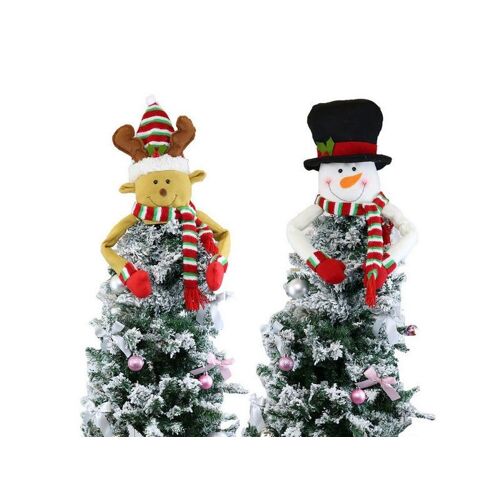Ensemble de décorations pour sapin de Noël avec bonhomme de neige et élan
