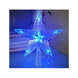 Étoile de Noël à 30 LED pour décoration de sapin de Noël - Fonctionne avec piles
