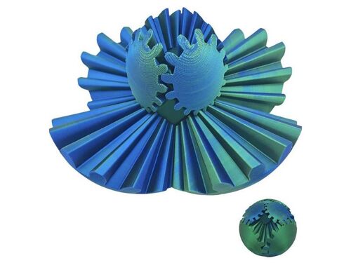 Jouet anti-stress imprimé en 3D, idéal pour les jeux sensoriels et la détente.