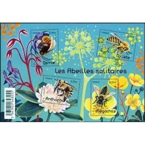 Série Nature De France (30) : Abeilles Solitaires Feuillet 5052 Année 2016 N° 5051 5052 5053 5054 Yvert Et Tellier Luxe