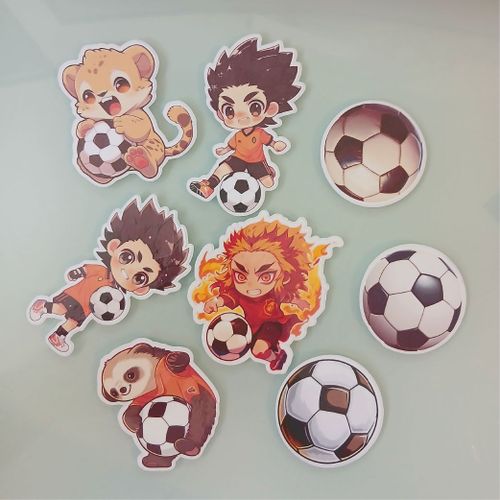 Pack De 8 Stickers Soccer / Style Urbain