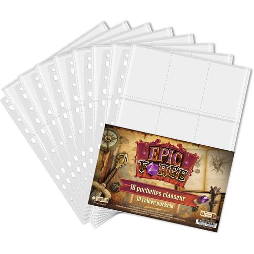 Pack 10 Feuilles Rangement Cartes - Epic Forge