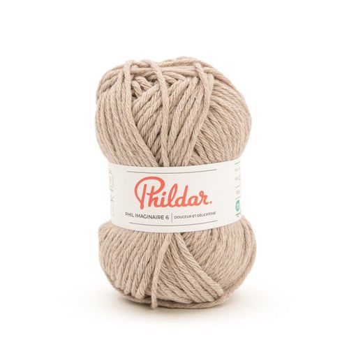 Phil Imaginaire¿6 ¿ Phildar ¿ Laine Épaisse Cocooning. Color : Naturel Chiné