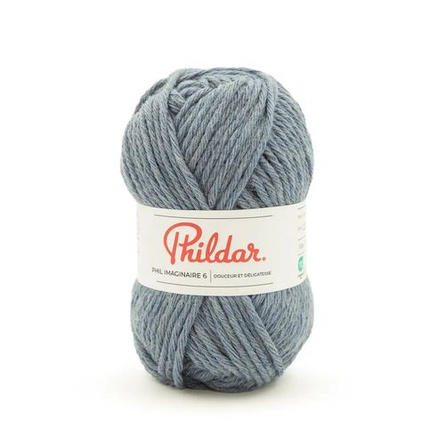 Phil Imaginaire¿6 ¿ Phildar ¿ Laine Épaisse Cocooning. Color : Denim