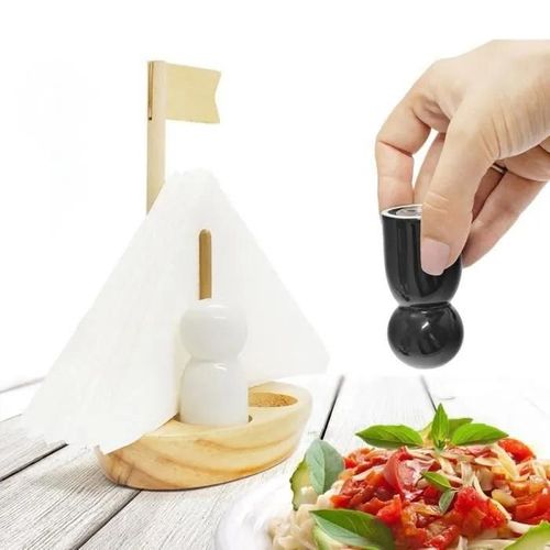 Bateau Porte Serviette et Salière Poivrière Marins - Cadeau Maestro