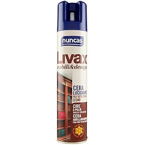 Cire à polir - NUNCAS - Livax Mobili&Design - Pour bois et pierres naturelles - Parfum vanille et mandarine