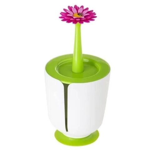 PORTE-ROULEAU WC FLOWER POWER BLANC
