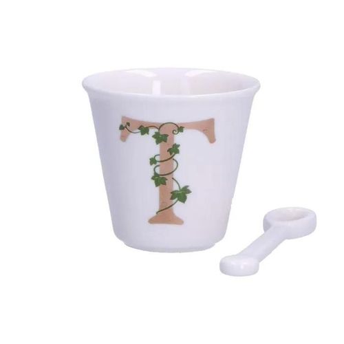 La Porcellana Bianca Tasse Avec Cuillere 75 Ml Modele T P00450015t