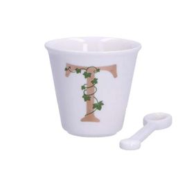 La Porcellana Bianca Tasse Avec Cuillere 75 Ml Modele T P00450015t