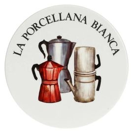Thun - P0126st18d - La Porcellana Bianca, Dessous De Plat Rond En Porcelaine Decoree, Ligne Conserve, 18 Cm