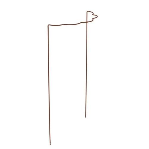 Sostegno Ondulato Per Piante 70x40cm Marrone Ruggine Peacock Piante Accessori Giardino Esterno