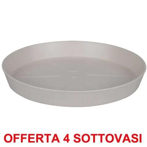 Offerta 4 Sottovaso Loft Urban Saucer Round 17 Warm Grey Elho