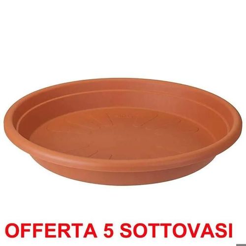 Elho Offerta 5 Sottovaso Universal Saucer Round 15cm Terra