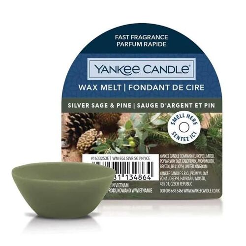 Cera Da Fondere Wax Silver Sage & Pine Single Yankee Candle