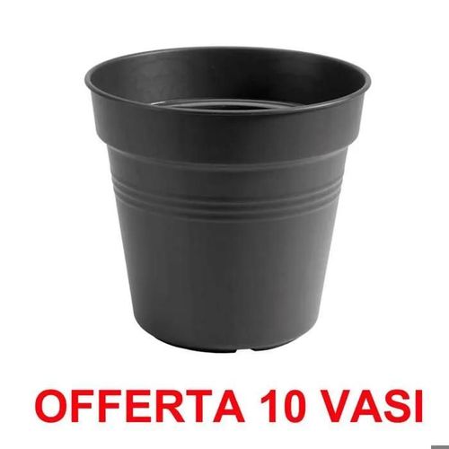 ELHO OFFERTA 10 VASO GREEN BASICS GROWPOT 27CM LIVING BLACK