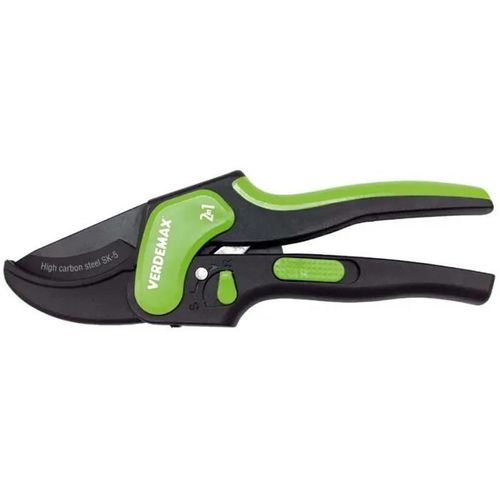 Forbice A Cricchetto Doppia Funzione 20,5cm Verdemax