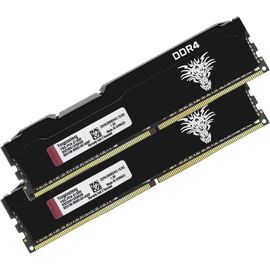 2666 MHz Ram DDR4 16GB (2x8GB) PC4-21300 Udimm CL19 Non-ECC Unbuffered 1.2V 288-Pin Memory Ram Barette Kit for Desktop Computer (Black)