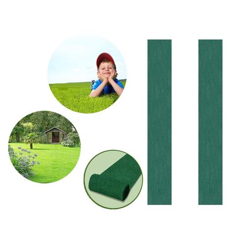 Lot De 2 Tapis De Jardin Biodégradables Pour Semis De Gazon 10 M X 0,2 M