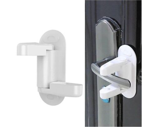 Serrure de porte à levier pour enfant - Lot de 2, installation facile, utilisation à une main, aucun outil requis