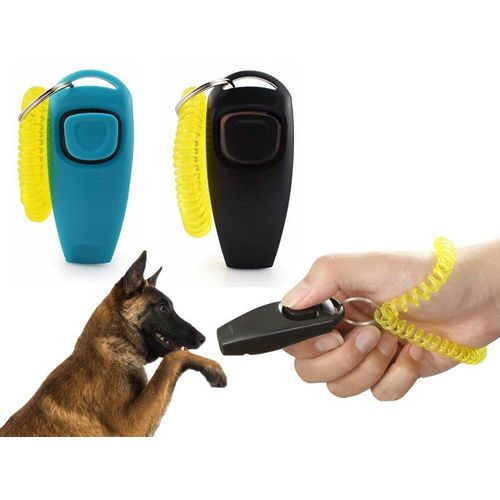 Ensemble Clicker Et Sifflet De Dressage Pour Chien - Lot De 2