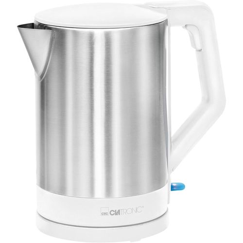 SUBZONAL-Bouilloire, Kettle, Bouilloire 1,5 L avec arrêt automatique et manuel, connecteur rotatif à 360°, sans BPA, max. 2200Watt, Bouilloire blanche, WKS 3692