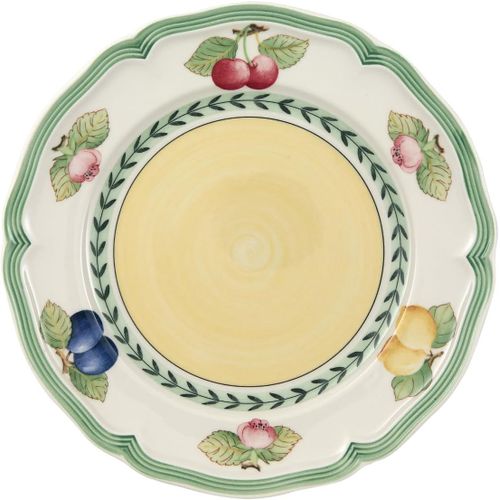 Meimie-10-2281-2640 French Garden Assiette À Dessert Porcelaine Vert 22x23x7cm