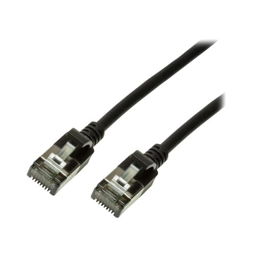 Cable reseau RJ45 male U-FTP Cat.6a noir - 3m