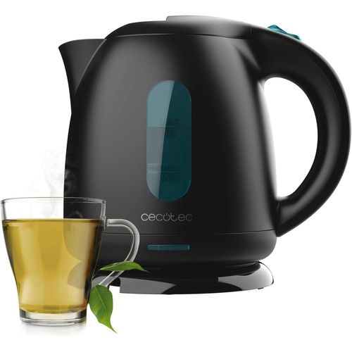 SUBZONAL-Bouilloire Electrique Thermosense 140 Black. Bouilloire 1 L sans BPA, 2200 W pour un chauffage rapide, filtre anti-calcaire, base rotative à 360º pour tous.
