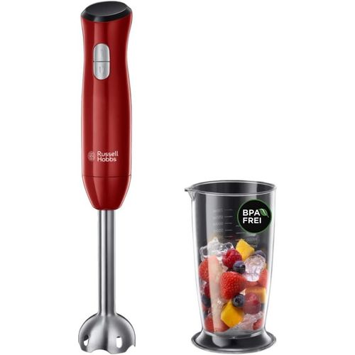 Mixeur Plongeant [Puissant] Desire Rouge (2 Vitesses,Bol Mixeur/Doseur Lavable Lave-Vaisselle 700Ml,Sans Bpa,Mixeur Pour Smoothie,Purées,Soupes,Sauces,Aliments Pour Bébés) 24690-56