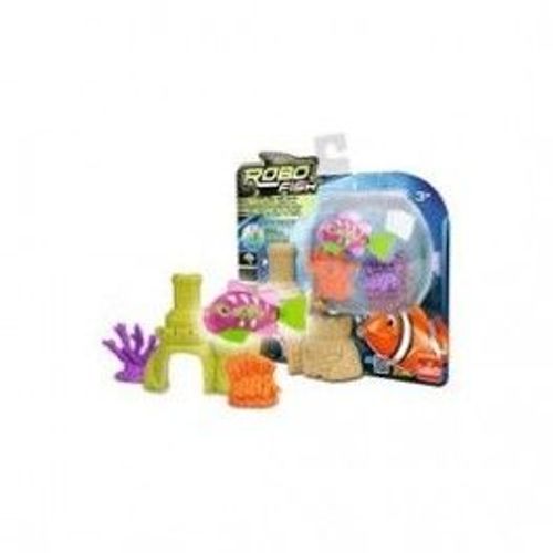 Robo Fish Tropical Triplespot Blenny Avec 2 Coraux Et 1 Château 8 Cm