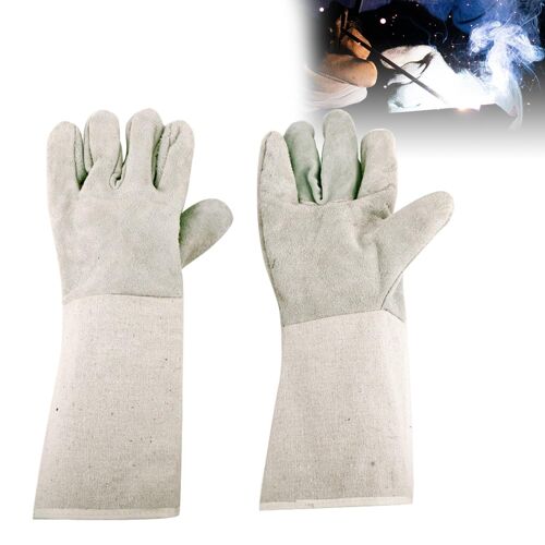 Kalanka-Gants De Soudage, Gants De Barbecue, Gants Résistants À La Chaleur, Gants Anti Chaleur, Gants Résistants Au Feu Pour Bâton, Forge, Barbecue, Gril, Cheminée, Poêle À Bois, Four, Marmite