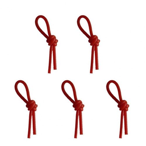 Amortisseur De Vibration Élastique Flexible Pour Raquette De Tennis,Chaîne De Document Vibrante,Silicone,5 Pièces -Rouge