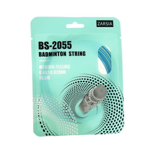 Tobagpa-2055 Corde De Badminton D'entraînement,Ficelle Durable De Raquette De Badminton,0.70mm 10m 5 Pcs/Lot -Bleu Jaune