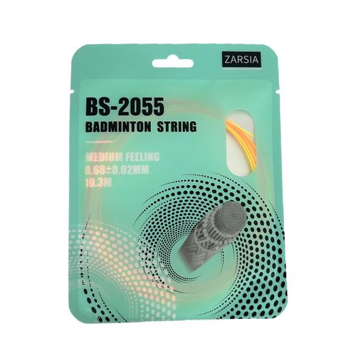 Tobagpa-2055 Corde De Badminton D'entraînement,Ficelle Durable De Raquette De Badminton,0.70mm 10m 5 Pcs/Lot -Orange Neon Jaune