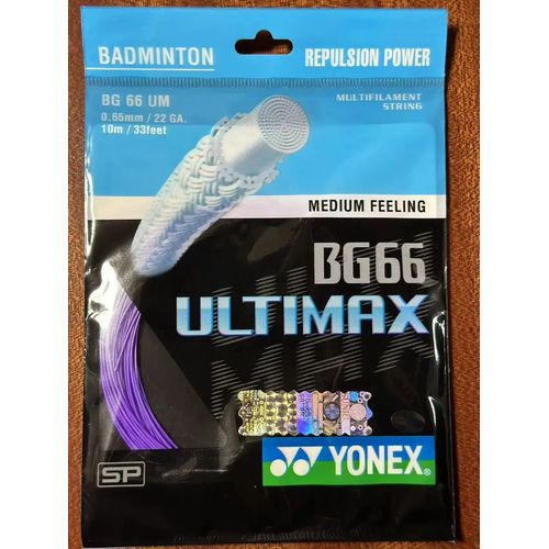 Yonex-Corde De Raquette De Badminton Bg66 Ultimax,Sangle D'entraînement D'endurance,0.65mm -Bg66um-Violet