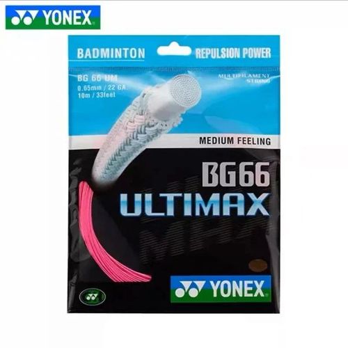 Yonex-Corde De Raquette De Badminton Bg66 Ultimax,Sangle D'entraînement D'endurance,0.65mm -Bg66um-Rose