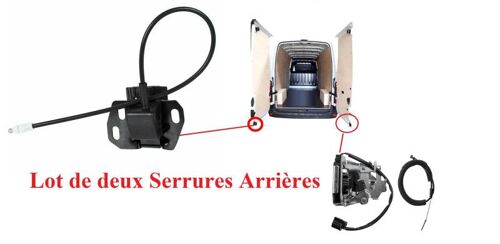 Deux Serrures Des Portes Arrières - Renault Master Iii Autobus\Autocar (Jv) 2.3 Dci 170 Fwd (Jv0l) À Part. 07/2015