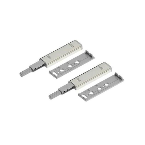 Kits Pousse-Lâches - SPACEO - Lot de 2 - Ouverture et Fermeture Poussoir - Sans Poignée - Blanc