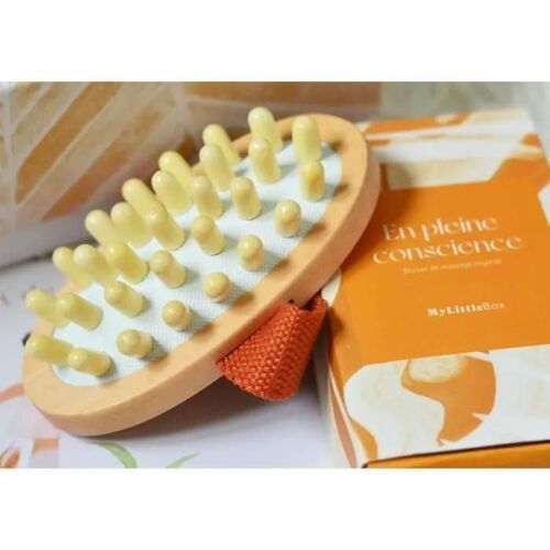 Brosse De Massage - My Little Box - En Pleine Conscience - Énergétique - Circulation Sanguine - Pratique