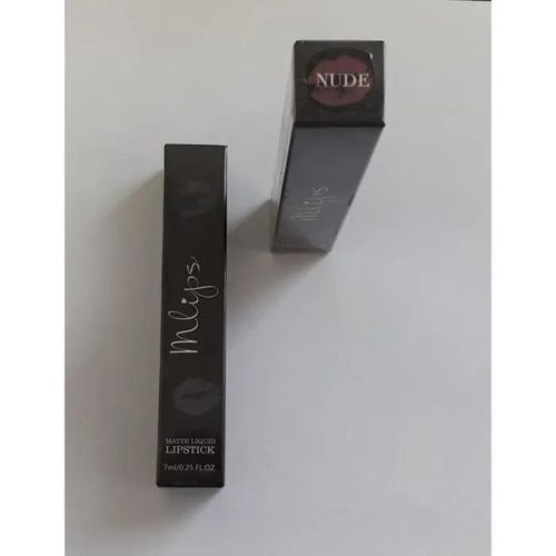 Mlips Lot 2 Rouge À Lèvres Liquide Matte Couleur Nude Parfum Fraise 7 Ml Multicolore