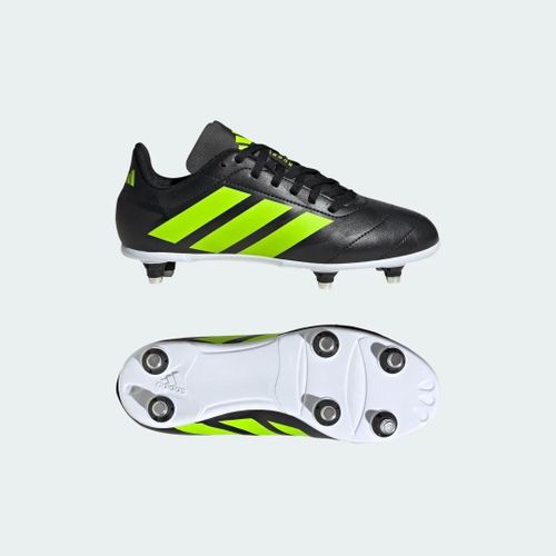 Chaussure De Rugby Junior Terrain Gras Enfants Adidas - Core Black / Lucid Lemon / Cloud White - 35 1/2