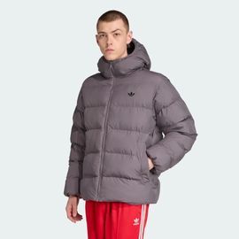 Doudoune À Capuche Ton Sur Ton Adidas - Grey Strata - Xs