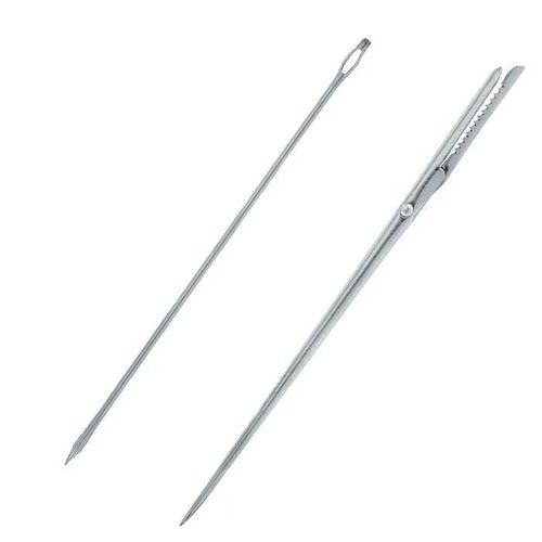 Westmark - 126722e6 - 1 Aiguille A Brider + 1 Aiguille A Larder, Longueur : 18 Cm/19 Cm, Acier Inoxydable, Argente,