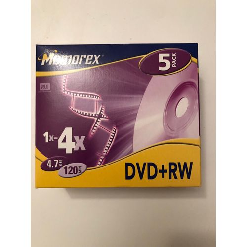 lot 5 DVD + RW (memorex)